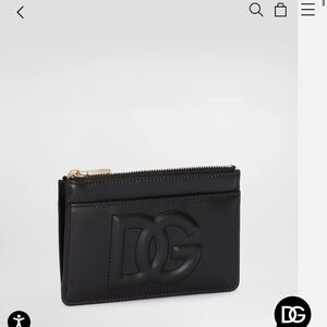 Dolce & Gabbana Black Leather Card Holder